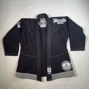 Deus Fight Co. Black Jiu Jitsu Gi Kimono M1 Crown HHCF Hip Hop Chess Federation